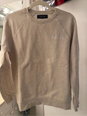 PacSun Men's Light Beige Crewneck Sweatshirt